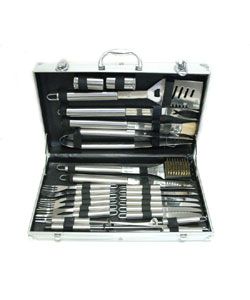 Daxx Stainless Steel 24 piece Bbq Set With Case
