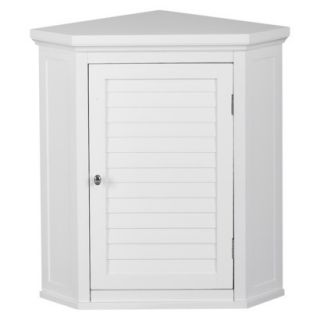 Wall Cabinet Slone 1 Door Shuttered Wall Cabinet   White