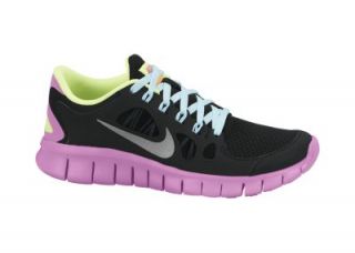 Nike Free 5.0 (3.5y 7y) Girls Running Shoes   Black