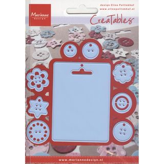 Marianne Designs Creatables Die tag and Buttons