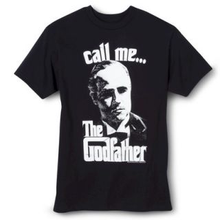 Mens Call Me Godfather Fathers Day Graphic Tee   Black S