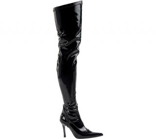 Womens Funtasma Lust 3000   Black Stretch Patent Boots