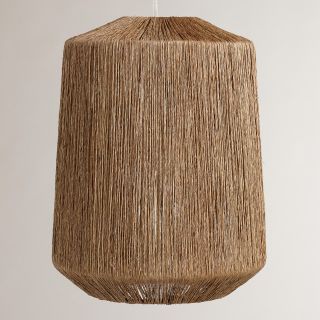 Natural Jute Hanging Pendant Lamp   World Market