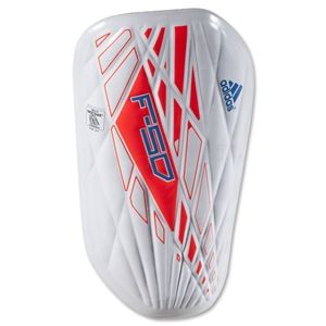 adidas F50 Techfit 12 Shinguard (White/Infrared/Bright Blue)