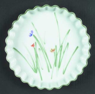 Mikasa Sketch Book Quiche, Fine China Dinnerware   Fire & Ice,Flowers With Long