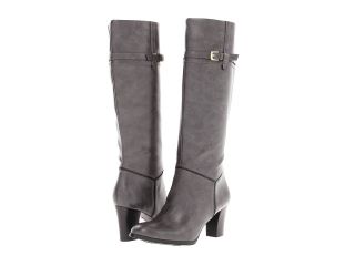Naturalizer Larissa Regular Shaft Womens Zip Boots (Gray)