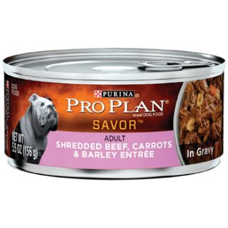 Savor Shredded Beef, Carrots & Barley Entree Adult Canned Dog Food, 5.5 oz.