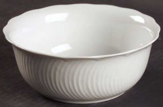 Dansk Blanc Coupe Cereal Bowl, Fine China Dinnerware   Fransk Coll,Scallop,Raise