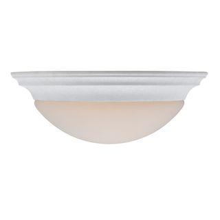Summit 2 light Fresco Flush Mount (GlassFinish FrescoShade Opal glassNumber of lights Two (2)Requires two (2) 75 watt A19 medium base bulbs (not included)Dimensions 5.5 inches high x 14 inches deepShade dimensions 10.5 inches high x 4 inches deepWeig