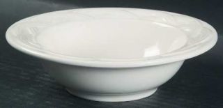 Pfaltzgraff Acadia White Rim Fruit/Dessert (Sauce) Bowl, Fine China Dinnerware  