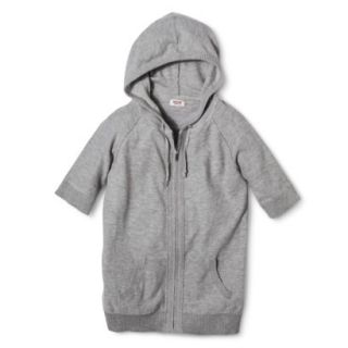 Mossimo Supply Co. Juniors Zip Hoodie Sweater   Light Gray S(3 5)