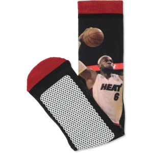Miami Heat LeBron James For Bare Feet NBA Player Mesh Crew Sock