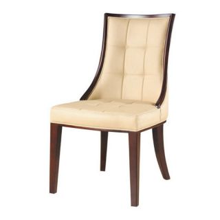 Barrel Tan Leather Dining Chairs   Set of 2 Multicolor   C603