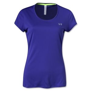 Under Armour Womens HeatGear Flyweight T Shirt (Purple)