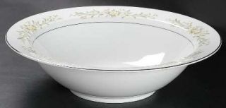 Carriage House Eloquence 10 Round Vegetable Bowl, Fine China Dinnerware   White