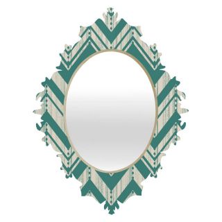 Deny Designs Heather Dutton Weathered Chevron Baroque Mirror Multicolor   13747 