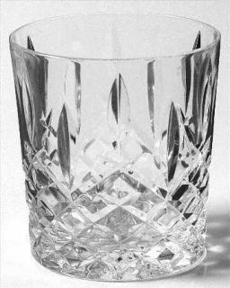 Royal Crystal Rock Soprano Double Old Fashioned   Cut Criss Cross Design On Bowl