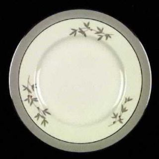 Syracuse Harmony Dinner Plate, Fine China Dinnerware   Gray Band And Leaves,Red