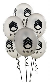 Silver with Black Army Symbol 11 Balloons