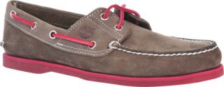 Mens Timberland Icon 2 Eye Boat Shoe   Major Brown Travelbuck/Red Moc Toe Shoes
