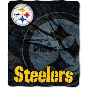 Pittsburgh Steelers Northwest Company Plush Throw 50x60 Roll Out