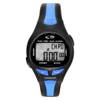 C9 by Champion Womens Plastic Strap Digital Watch   Black/Blue