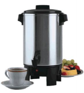 Focus Aluminum Coffeemaker w/ 2 Prong Plug   30 Cup