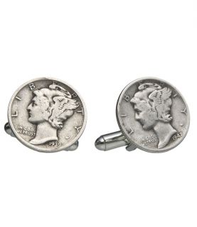 Mercury Dime Cufflinks JoS. A. Bank