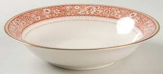 Noritake Tribute Coupe Soup Bowl, Fine China Dinnerware   White & Orange Floral