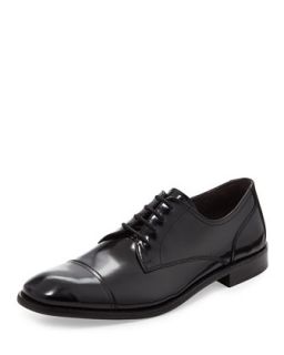 Hall Cap Toe Lace Up Oxford, Black