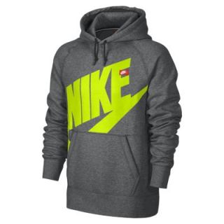 Nike AW77 Logo Pullover Mens Hoodie   Charcoal Heather