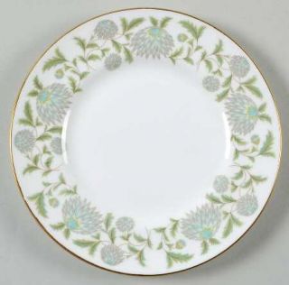 Coalport Waltz Of The Flowers Bread & Butter Plate, Fine China Dinnerware   Gray