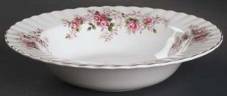 Royal Albert Lavender Rose Rim Soup Bowl, Fine China Dinnerware   Montrose Shape