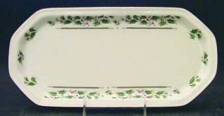 Royal Limited Holly Holiday Large Sandwich Tray, Fine China Dinnerware   Holly/B