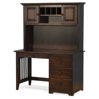 Atlantic Furniture Windsor Desk with Hutch AC698030X Finish Antique Walnut