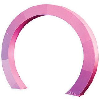 Pink Luminescent Circle Arch Fabric Slip