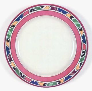 Mikasa Tucson Dinner Plate, Fine China Dinnerware   Blue/Black/Orange Aztec Desi