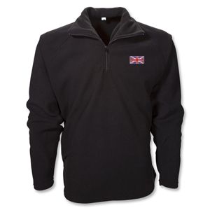 hidden Great Britain 1/4 Zip Fleece Jacket (Black)