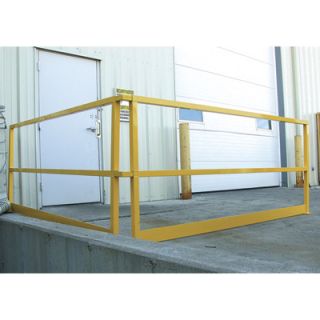 Vestil Steel Square Safety Handrails   96in.L, 42in.H., With Toeboard, Model#