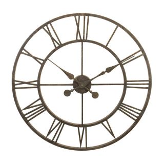 River City Clocks Indoor Antiqued Metal Skeleton Tower 30 in. Wall Clock