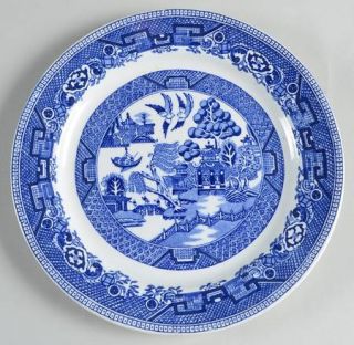 Ridgway (Ridgways) Willow Blue (Birds,Diamond Stamp) Salad Plate, Fine China Din