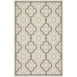 Poolside Beige/ Dark Beige Indoor Outdoor Polypropylene Rug (53 X 77)