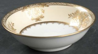 Noritake Goldlinda Coupe Cereal Bowl, Fine China Dinnerware   Heavily Gold Encru