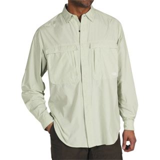 ExOfficio BugsAway(R) Halo Check Shirt   UPF 30+  Long Sleeve (For Men)   LIGHT ALOE (M )