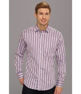 Moods of Norway Classic Fit Kristian Vik Dandy Stripe Shirt Mens Long Sleeve Button Up (Multi)