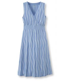 Summer Knit Dress, Sleeveless Rope Print