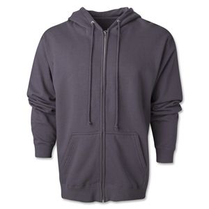 hidden Full Zip Hooded Fleece (Dark Gray)