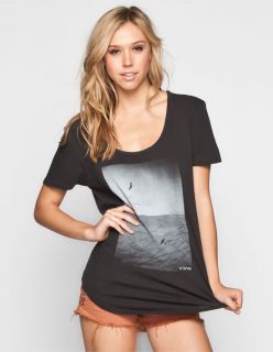 Flight Womens Tee Charcoal In Sizes Medium, X Small, Small, Large For Wome