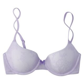Gilligan & OMalley Womens Favorite Lace Lightly Lined Bra   Lavender 38D
