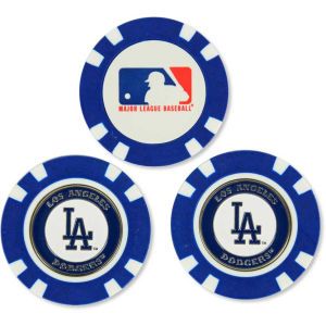 Los Angeles Dodgers Team Golf Golf Poker Chip Markers 3 Pack